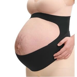 Momcozy Pregnancy Belly Band XL Invisible Comfort Maternity Belt BLACK New